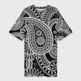 Платье-футболка 3D с принтом Paisley в Тюмени,  |  | орнамент | пейсли | турецкие огурцы