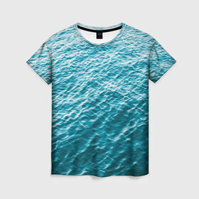 Женская футболка 3D с принтом Море в Тюмени, 100% полиэфир ( синтетическое хлопкоподобное полотно) | прямой крой, круглый вырез горловины, длина до линии бедер | orca | sea | whale | вода | киты | косатки | лето | любовь | море | океан | отдых | пальмы | пляж | солнце