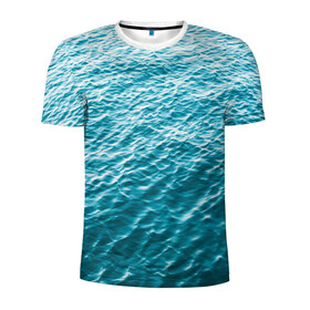 Мужская футболка 3D спортивная с принтом Море в Тюмени, 100% полиэстер с улучшенными характеристиками | приталенный силуэт, круглая горловина, широкие плечи, сужается к линии бедра | orca | sea | whale | вода | киты | косатки | лето | любовь | море | океан | отдых | пальмы | пляж | солнце