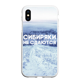 Чехол для iPhone XS Max матовый с принтом Сибирь в Тюмени, Силикон | Область печати: задняя сторона чехла, без боковых панелей | Тематика изображения на принте: сибирь