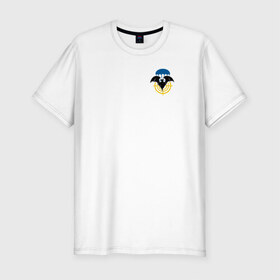 Мужская футболка премиум с принтом ВДВ - не МинЗдрав в Тюмени, 92% хлопок, 8% лайкра | приталенный силуэт, круглый вырез ворота, длина до линии бедра, короткий рукав | вдв