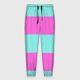 Мужские брюки 3D с принтом Кислотные цвета в Тюмени, 100% полиэстер | манжеты по низу, эластичный пояс регулируется шнурком, по бокам два кармана без застежек, внутренняя часть кармана из мелкой сетки | кислотные цвета | розовый