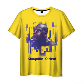 Мужская футболка 3D с принтом Shaquille O`Neal в Тюмени, 100% полиэфир | прямой крой, круглый вырез горловины, длина до линии бедер | nba | баскетбол | баскетболист | спорт | шакил о’нил