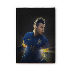 Обложка для автодокументов с принтом Neymar в Тюмени, натуральная кожа |  размер 19,9*13 см; внутри 4 больших “конверта” для документов и один маленький отдел — туда идеально встанут права | Тематика изображения на принте: барселона | бразилия | неймар | футбол | футболист