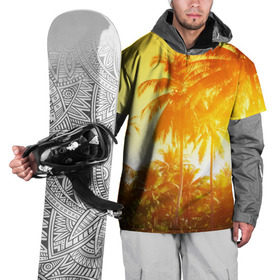 Накидка на куртку 3D с принтом Пальмы в Тюмени, 100% полиэстер |  | Тематика изображения на принте: sea | summer | берег | лето | море | океан | отдых | пальмы | пляж | солнце