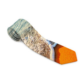Галстук 3D с принтом Лазурный берег в Тюмени, 100% полиэстер | Длина 148 см; Плотность 150-180 г/м2 | Тематика изображения на принте: берег | лето | море | отдых