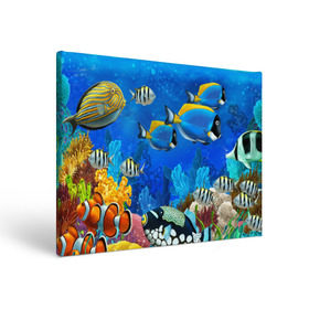 Холст прямоугольный с принтом Экзотические рыбки в Тюмени, 100% ПВХ |  | Тематика изображения на принте: животые | красочные | морские | рыбки | цветные | экзотические
