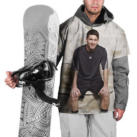 Накидка на куртку 3D с принтом Месси в Тюмени, 100% полиэстер |  | аргентина | барселона | испания | футбол | футболист