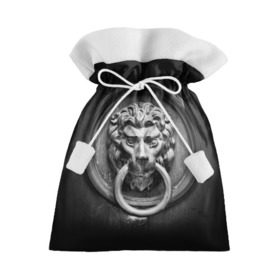 Подарочный 3D мешок с принтом Скульптура в Тюмени, 100% полиэстер | Размер: 29*39 см | голова животного | лев | резьба | статуя | творчество