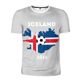 Мужская футболка 3D спортивная с принтом Исландия в Тюмени, 100% полиэстер с улучшенными характеристиками | приталенный силуэт, круглая горловина, широкие плечи, сужается к линии бедра | 