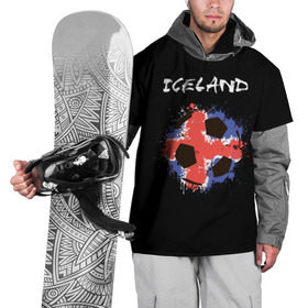 Накидка на куртку 3D с принтом Исландия в Тюмени, 100% полиэстер |  | euro 2016