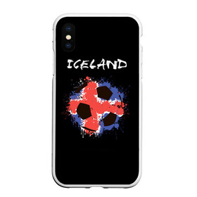 Чехол для iPhone XS Max матовый с принтом Исландия в Тюмени, Силикон | Область печати: задняя сторона чехла, без боковых панелей | euro 2016