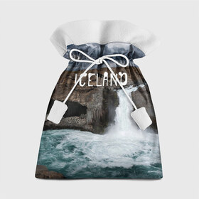 Подарочный 3D мешок с принтом Исландия. Водопад в Тюмени, 100% полиэстер | Размер: 29*39 см | исландия
