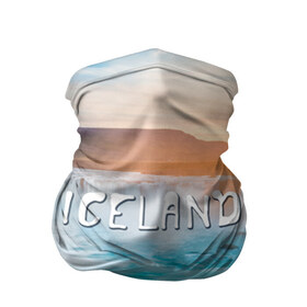 Бандана-труба 3D с принтом Исландия. Водопад в Тюмени, 100% полиэстер, ткань с особыми свойствами — Activecool | плотность 150‒180 г/м2; хорошо тянется, но сохраняет форму | Тематика изображения на принте: исландия