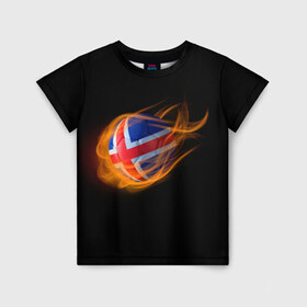 Детская футболка 3D с принтом Исландия в Тюмени, 100% гипоаллергенный полиэфир | прямой крой, круглый вырез горловины, длина до линии бедер, чуть спущенное плечо, ткань немного тянется | euro 2016