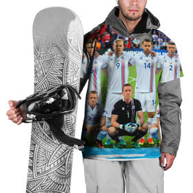 Накидка на куртку 3D с принтом Сборная Исландии по футболу в Тюмени, 100% полиэстер |  | euro 2016