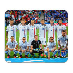 Коврик прямоугольный с принтом Сборная Исландии по футболу в Тюмени, натуральный каучук | размер 230 х 185 мм; запечатка лицевой стороны | Тематика изображения на принте: euro 2016