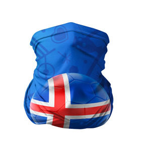Бандана-труба 3D с принтом Исландия в Тюмени, 100% полиэстер, ткань с особыми свойствами — Activecool | плотность 150‒180 г/м2; хорошо тянется, но сохраняет форму | euro 2016