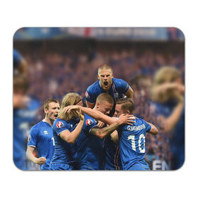 Коврик прямоугольный с принтом Сборная Исландии по футболу в Тюмени, натуральный каучук | размер 230 х 185 мм; запечатка лицевой стороны | Тематика изображения на принте: euro 2016
