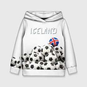 Детская толстовка 3D с принтом Исландия в Тюмени, 100% полиэстер | двухслойный капюшон со шнурком для регулировки, мягкие манжеты на рукавах и по низу толстовки, спереди карман-кенгуру с мягким внутренним слоем | euro 2016