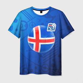 Мужская футболка 3D с принтом Исландия в Тюмени, 100% полиэфир | прямой крой, круглый вырез горловины, длина до линии бедер | Тематика изображения на принте: 
