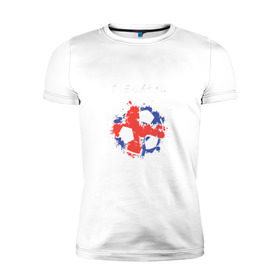 Мужская футболка премиум с принтом Сборная Исландии в Тюмени, 92% хлопок, 8% лайкра | приталенный силуэт, круглый вырез ворота, длина до линии бедра, короткий рукав | исландия