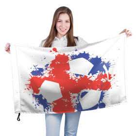 Флаг 3D с принтом Сборная Исландии в Тюмени, 100% полиэстер | плотность ткани — 95 г/м2, размер — 67 х 109 см. Принт наносится с одной стороны | исландия