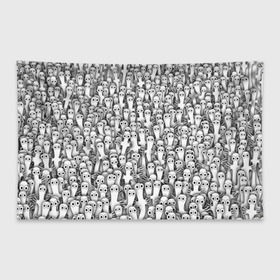 Флаг-баннер с принтом Хатифнатты в Тюмени, 100% полиэстер | размер 67 х 109 см, плотность ткани — 95 г/м2; по краям флага есть четыре люверса для крепления | Тематика изображения на принте: moomintroll | мумми тролль