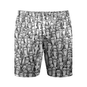 Мужские шорты 3D спортивные с принтом Хатифнатты в Тюмени,  |  | Тематика изображения на принте: moomintroll | мумми тролль
