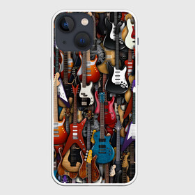Чехол для iPhone 13 mini с принтом Электрогитары в Тюмени,  |  | fender | ibanez | ltd | stratocaster | гитара | инструмент | музыка | рок