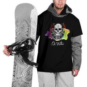 Накидка на куртку 3D с принтом El Diablo в Тюмени, 100% полиэстер |  | Тематика изображения на принте: el diablo | suicide squad | эль диабло
