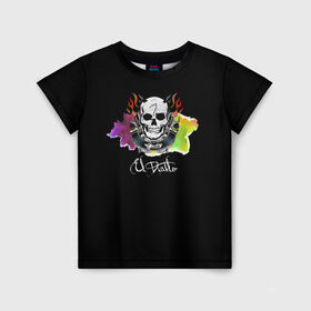 Детская футболка 3D с принтом El Diablo в Тюмени, 100% гипоаллергенный полиэфир | прямой крой, круглый вырез горловины, длина до линии бедер, чуть спущенное плечо, ткань немного тянется | Тематика изображения на принте: el diablo | suicide squad | эль диабло