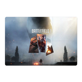 Магнитный плакат 3Х2 с принтом Battlefield 1 в Тюмени, Полимерный материал с магнитным слоем | 6 деталей размером 9*9 см | battlefield | батла | батлфилд