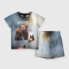 Детский костюм с шортами 3D с принтом Battlefield 1 в Тюмени,  |  | Тематика изображения на принте: battlefield | батла | батлфилд