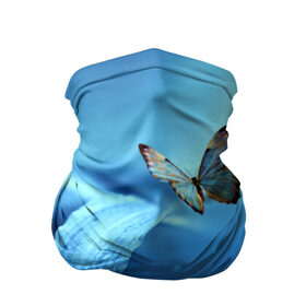 Бандана-труба 3D с принтом Бабочка 2 в Тюмени, 100% полиэстер, ткань с особыми свойствами — Activecool | плотность 150‒180 г/м2; хорошо тянется, но сохраняет форму | бабочки | прикольные картинки | природа | цветы