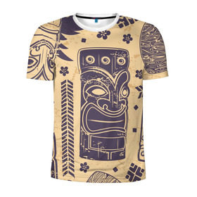 Мужская футболка 3D спортивная с принтом Африка в Тюмени, 100% полиэстер с улучшенными характеристиками | приталенный силуэт, круглая горловина, широкие плечи, сужается к линии бедра | Тематика изображения на принте: идол | этнический | этно