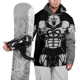 Накидка на куртку 3D с принтом Strongman в Тюмени, 100% полиэстер |  | Тематика изображения на принте: bodybuilding | gym | house | know | power | бодибилдинг | культуризм | медведь | сила | спорт | фитнес