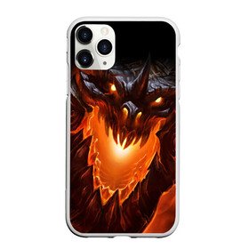 Чехол для iPhone 11 Pro матовый с принтом Огнедышащий дракон в Тюмени, Силикон |  | дракон | змей | монстр | огонь | пасть | пламя | прикольные картинки