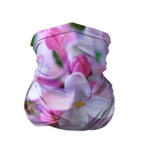 Бандана-труба 3D с принтом Сирень в Тюмени, 100% полиэстер, ткань с особыми свойствами — Activecool | плотность 150‒180 г/м2; хорошо тянется, но сохраняет форму | лепестки | прикольные картинки | цветочки | цветы