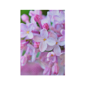 Обложка для паспорта матовая кожа с принтом Сирень в Тюмени, натуральная матовая кожа | размер 19,3 х 13,7 см; прозрачные пластиковые крепления | лепестки | прикольные картинки | цветочки | цветы