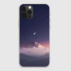 Чехол для iPhone 12 Pro Max с принтом Ночное небо в Тюмени, Силикон |  | Тематика изображения на принте: mountains | sky | space | астрономия | горы | космос | небо | ночное небо