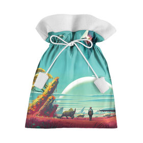 Подарочный 3D мешок с принтом No Man`s Sky в Тюмени, 100% полиэстер | Размер: 29*39 см | 