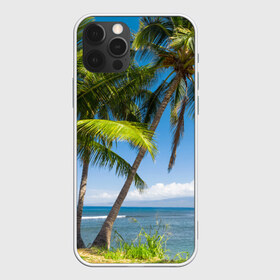 Чехол для iPhone 12 Pro Max с принтом Пальмы в Тюмени, Силикон |  | море | отдых | отпуск | пальмы | пляж | солнце | туризм