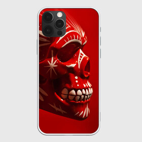 Чехол для iPhone 12 Pro Max с принтом Красный череп в Тюмени, Силикон |  | red | дьявол | красный | монстр | прикольные картинки | череп