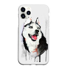 Чехол для iPhone 11 Pro матовый с принтом Хаски в Тюмени, Силикон |  | голова животного | кутёнок | прикольные картинки | собака | щенок