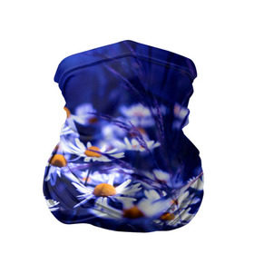 Бандана-труба 3D с принтом Ромашки в Тюмени, 100% полиэстер, ткань с особыми свойствами — Activecool | плотность 150‒180 г/м2; хорошо тянется, но сохраняет форму | лепестки | прикольные картинки | ромашки | цветочки | цветы
