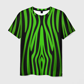 Мужская футболка 3D с принтом Зебра в Тюмени, 100% полиэфир | прямой крой, круглый вырез горловины, длина до линии бедер | sea | summer | африка | вода | джунгли | зебра | леопард | лето | море | океан | пляж | полосы | принт | тигр