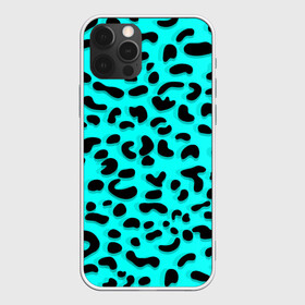 Чехол для iPhone 12 Pro с принтом Леопард в Тюмени, силикон | область печати: задняя сторона чехла, без боковых панелей | Тематика изображения на принте: sea | summer | африка | вода | джунгли | зебра | леопард | лето | море | океан | пляж | полосы | принт | тигр