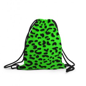 Рюкзак-мешок 3D с принтом Леопард в Тюмени, 100% полиэстер | плотность ткани — 200 г/м2, размер — 35 х 45 см; лямки — толстые шнурки, застежка на шнуровке, без карманов и подкладки | 
