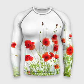 Мужской рашгард 3D с принтом Маки в Тюмени,  |  | field | flowers | meadow | nature | poppies | poppy | red | summer | wild | красные | лето | луг | мак | маки | поле | полевые | природа | цветы